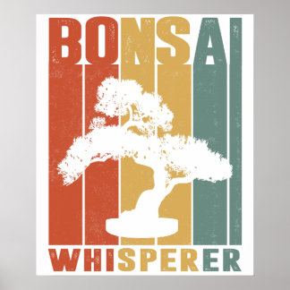 Poster Árvore Bonsai Engraçada Árvore Bonsai Japonesa Whi