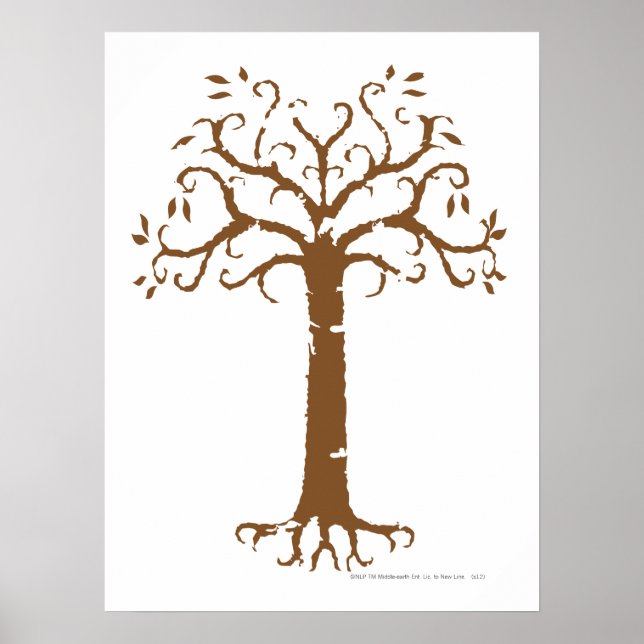 Poster Árvore Branca de Gondor (Frente)