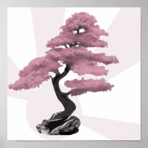 Poster Árvore cereja Bonsai
