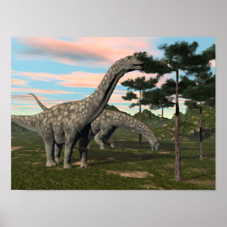 Póster Árvore comedora de dinossauros argentinos - render