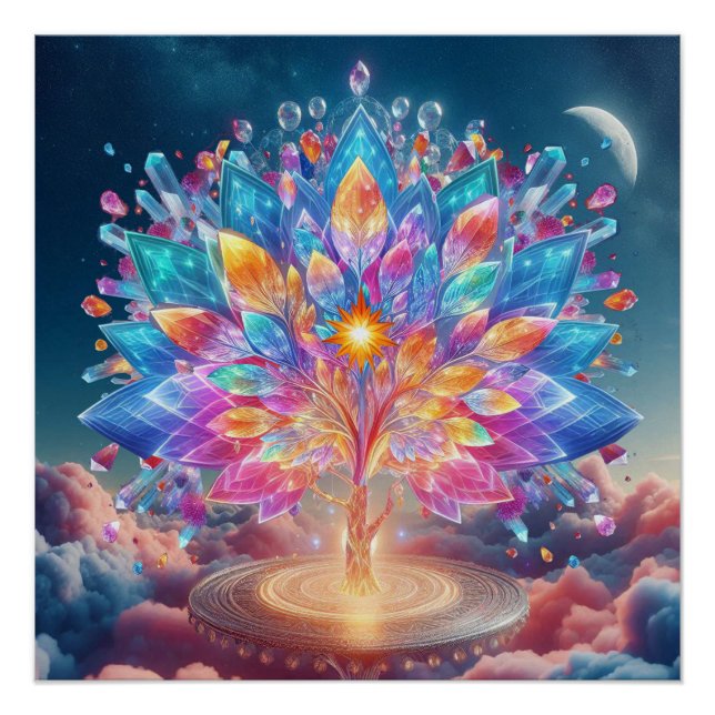 Póster Árvore Cristal (Frente)