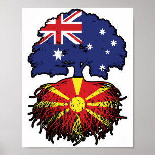 Poster Árvore da Austrália macedônia australiana