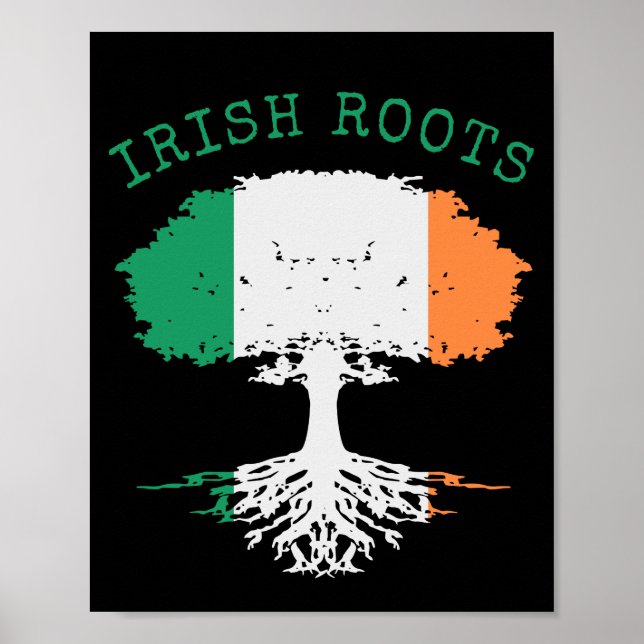 Poster Árvore da Família Irish Roots (Frente)