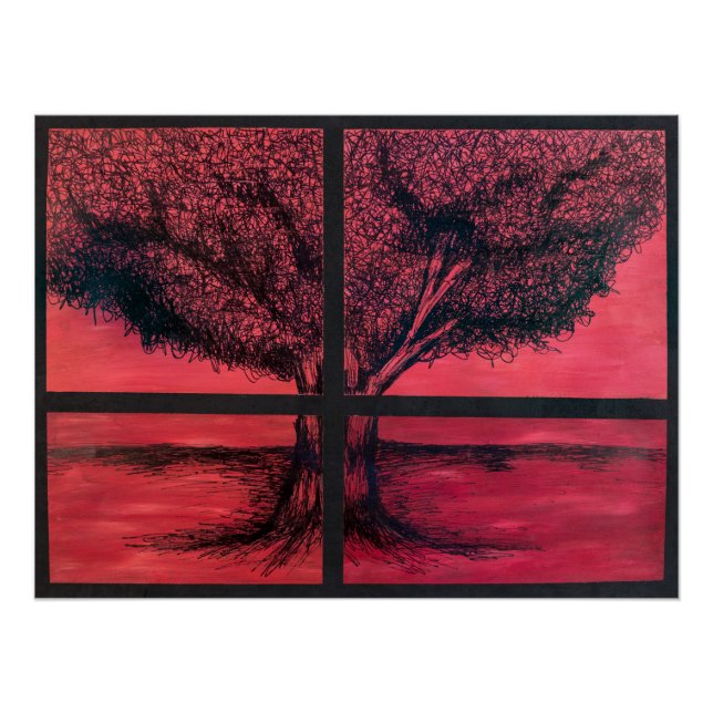 Póster Árvore da janela (Frente)