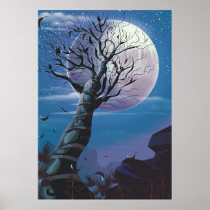 Póster Árvore da Lua