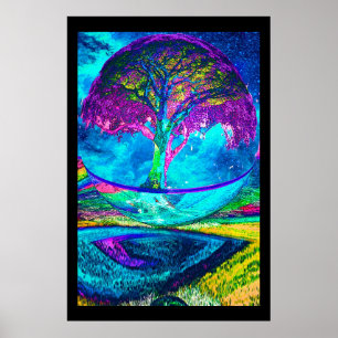 Póster Árvore da meditação da vida
