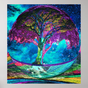 Póster Árvore da meditação da vida