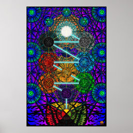 Póster Árvore da Vida de Metatron