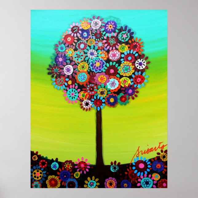 Póster Árvore da Vida do Bar Bat Mitzvah (Frente)