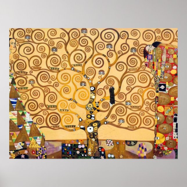 Poster Árvore da Vida Gustav Klimt (Frente)