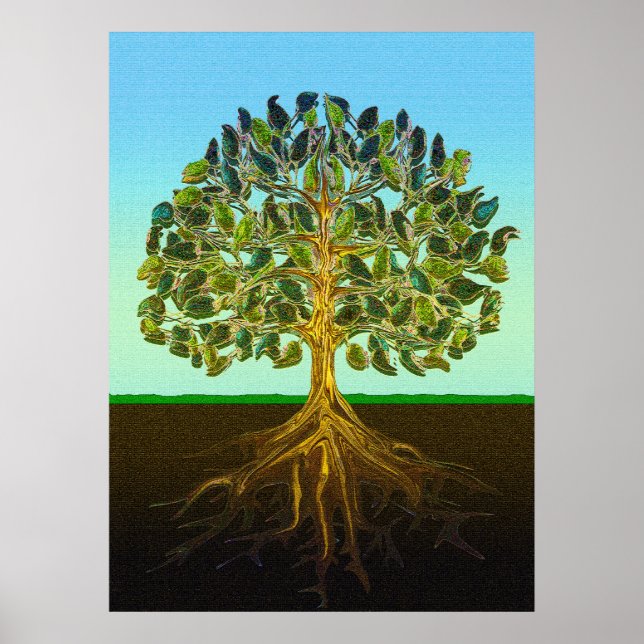 Póster Árvore da Vida Simples Prazeres da Vida (Frente)