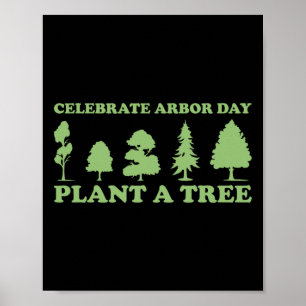 Poster Árvore de Atenção às Árvores do Dia da Árvore Plan