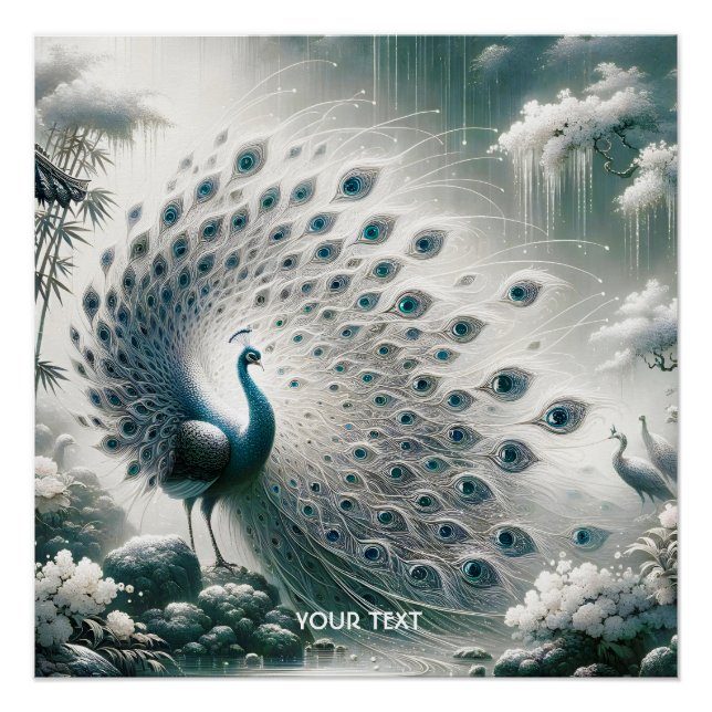 Póster Árvore de Chuva de Peacock Cuja Fantasia (Frente)
