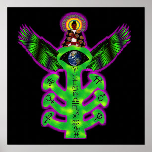 Poster Árvore de conhecimento sagrado