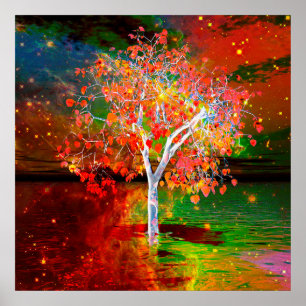 Poster Árvore de estrelas