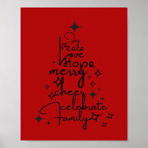 Árvore de Férias Joyful - Tipografia Arte Palavras