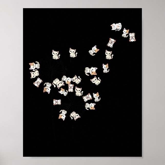 Poster Árvore De Gato Engraçado Para Homens Mulheres (Frente)