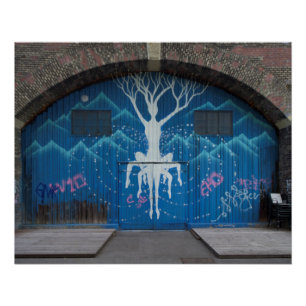 Póster Árvore de grafites da vida