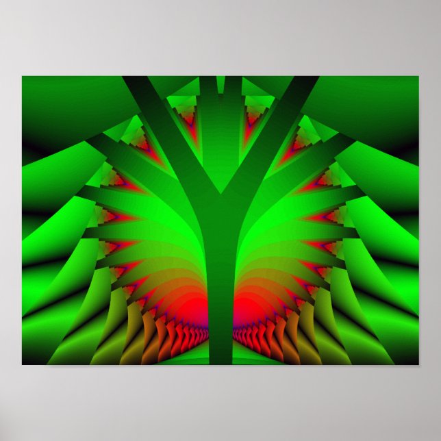 Póster Árvore de luz (Frente)