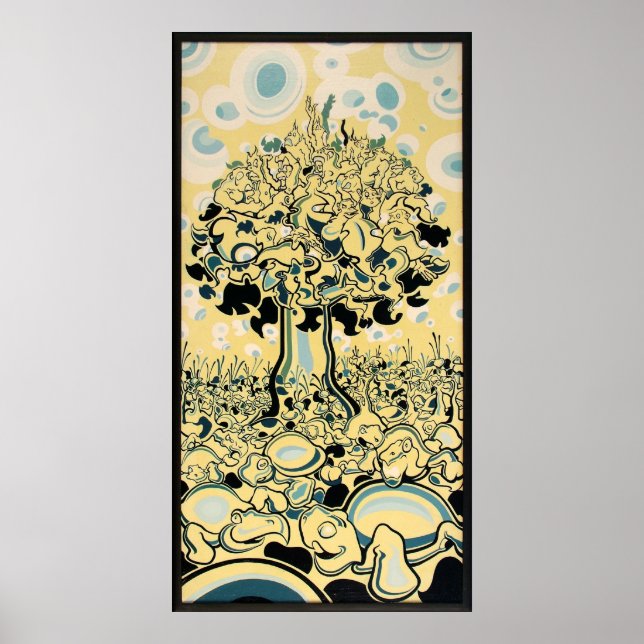 Póster Árvore de macacos (Frente)