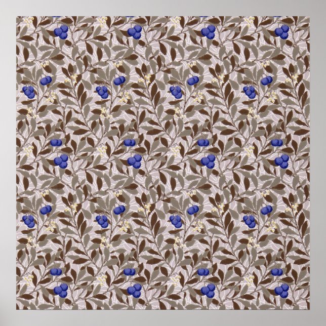 Poster Árvore de Mirtilo, William Morris (Frente)
