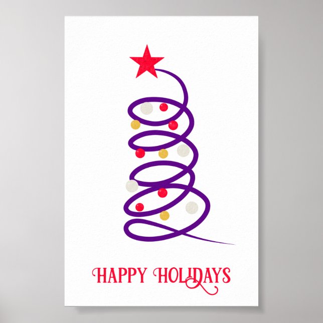 Poster árvore de Natal (Frente)
