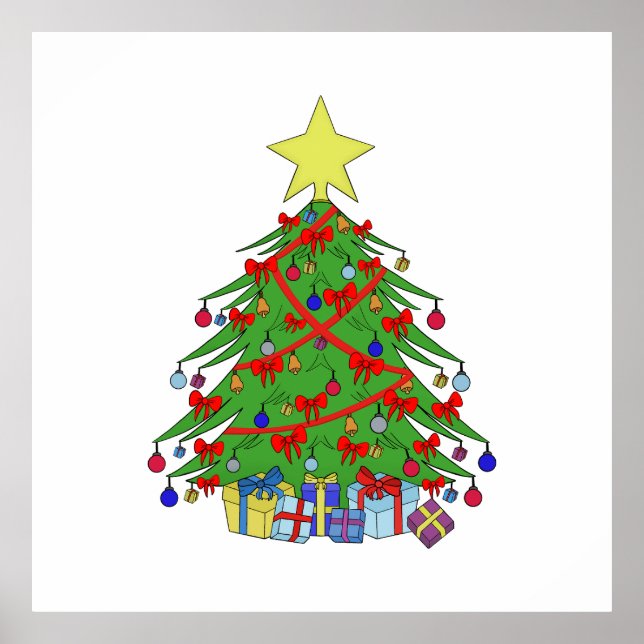 Poster árvore de Natal (Frente)