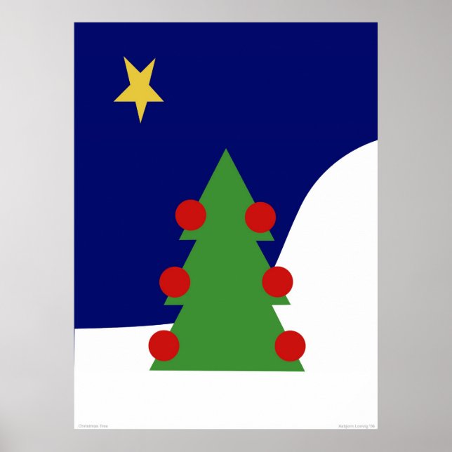 Póster Árvore de Natal (Frente)