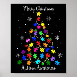 Poster Árvore de Natal Autismo
