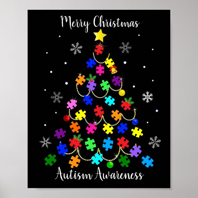 Poster Árvore de Natal Autismo (Frente)