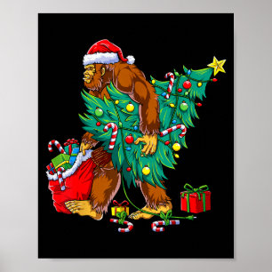 Poster Árvore de Natal Bigfoot da Most Wonderful Christma