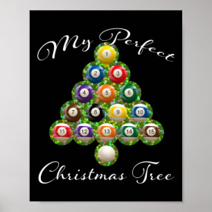 Poster Árvore de Natal Billiards Feio Doce de Natal