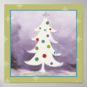 Poster Árvore de Natal Branca