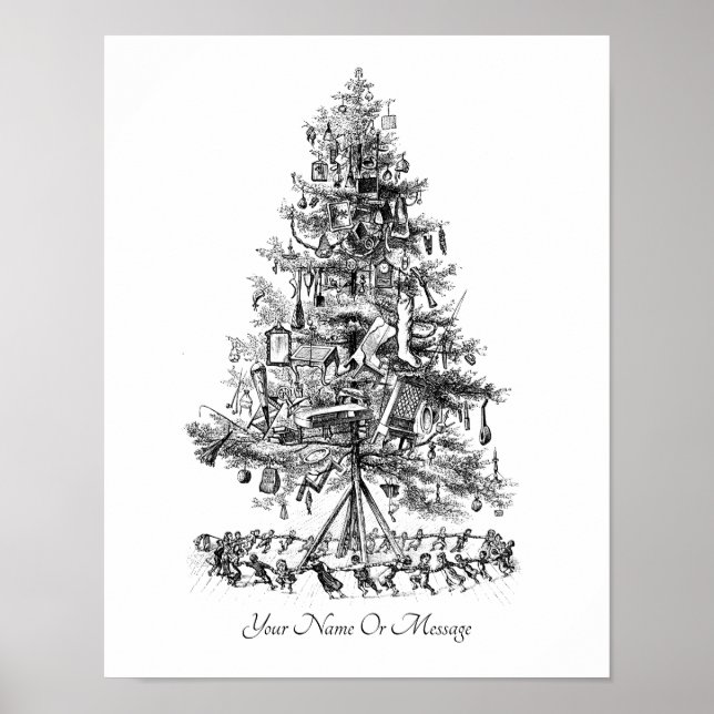 Poster Árvore de Natal Cantando e Dançando com Crianças d (Frente)
