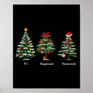 Poster Árvore de Natal com Mensagem Oculta Sutil Contra T