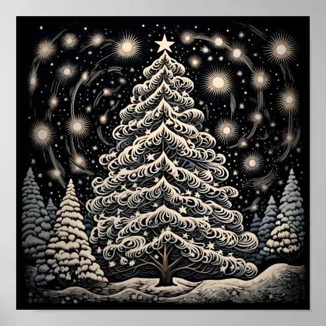 Poster Árvore de Natal da design (Frente)
