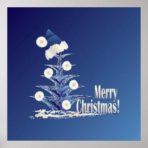 Poster Árvore de Natal de papais noeis