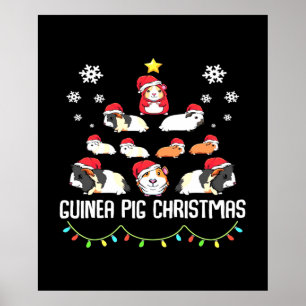 Poster Árvore de Natal de Porco Furioso Pig Lover