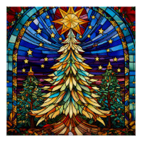 Árvore de Natal de Vidro Estreito