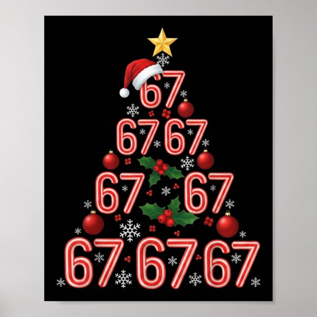 Poster Árvore de Natal divertida 67 Cane de Candy Meme Fe (Frente)