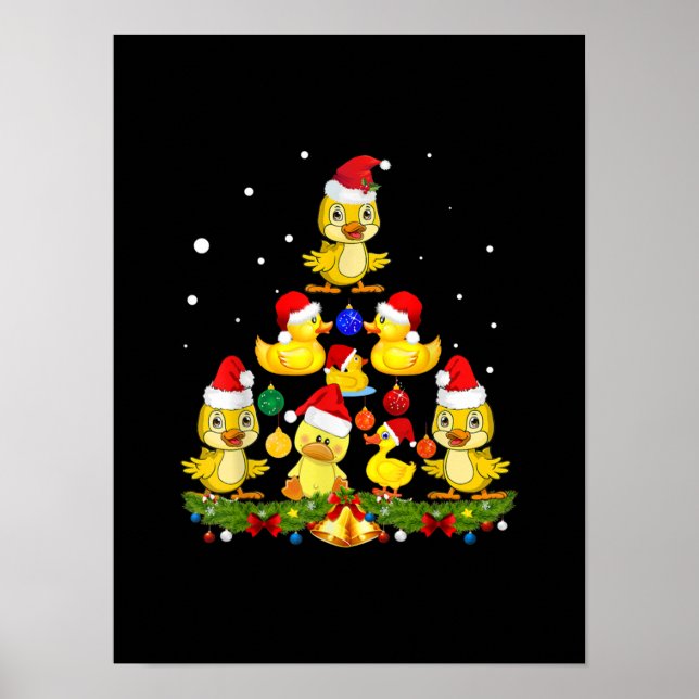 Poster Árvore de Natal Duck (Frente)