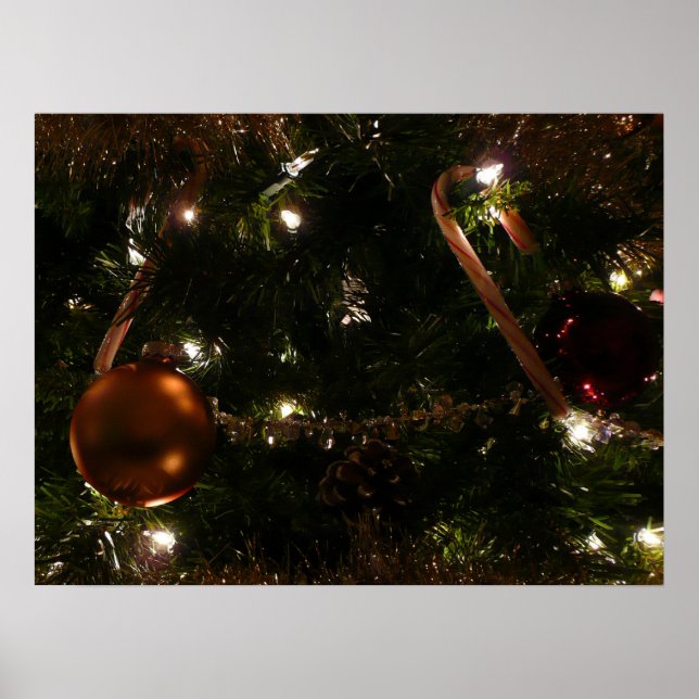 Póster Árvore de Natal III Cena de Feriado (Frente)