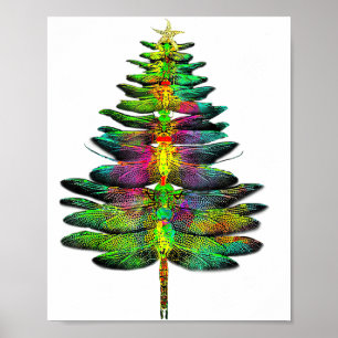 Poster Árvore de Natal Libélula Libélula Natal