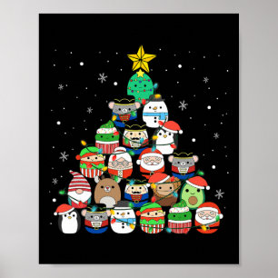 Poster Árvore de Natal Luz Esquadrão Mallow Girls Bo