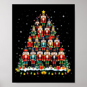 Poster Árvore de Natal quebra-nozes engraçado Natal homen
