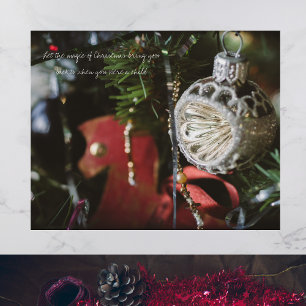 Poster Árvore de Natal retrógrada escura