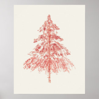 Poster Arvore de Natal Sempre Verde Arte de Parede Verde 