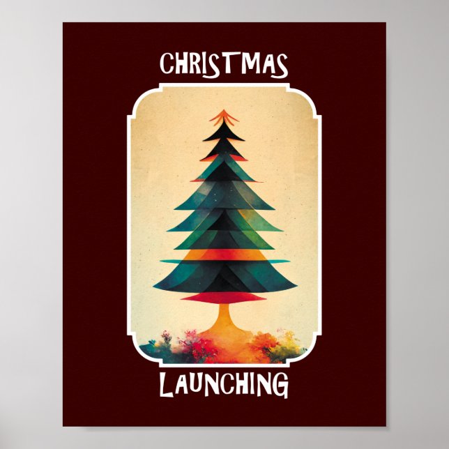 Poster Árvore de Natal sendo removida | Xmas Design artís (Frente)