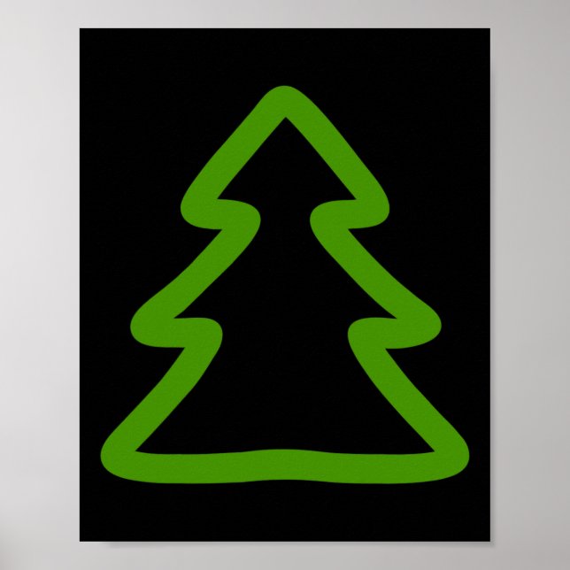Poster Árvore de Natal Simples (Frente)
