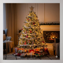 Árvore de Natal totalmente desornada